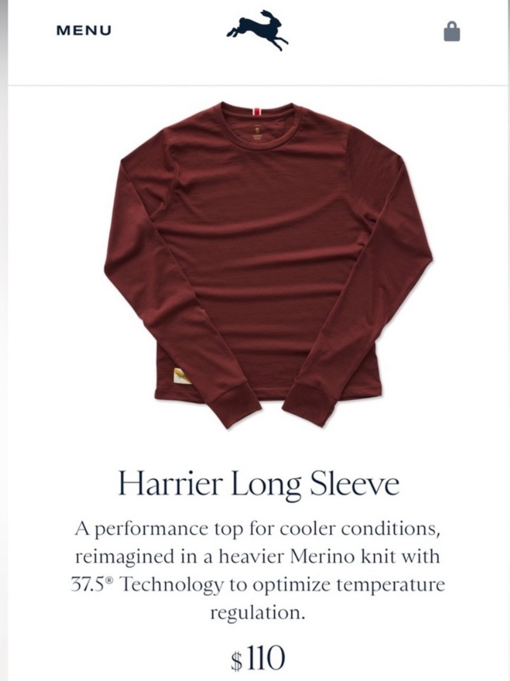 Tracksmith Harrier Long Sleeve